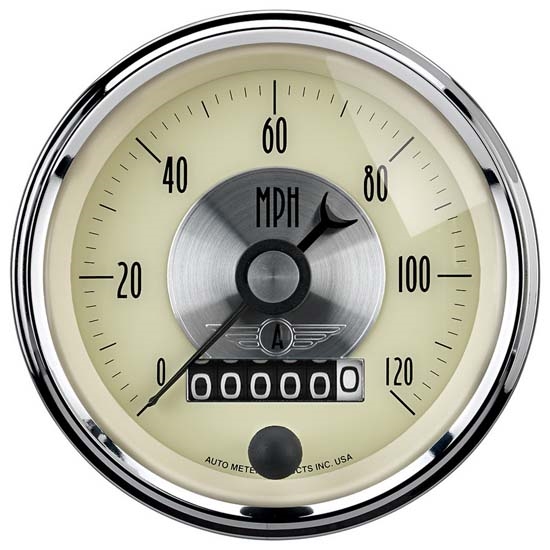 Auto Meter 2089 Prestige Antique Ivory Air-Core Speedometer, 3-3/8 In. Auto Meter 2089 Prestige Antique Ivory Air-Core Speedometer, 3-3/8 In.