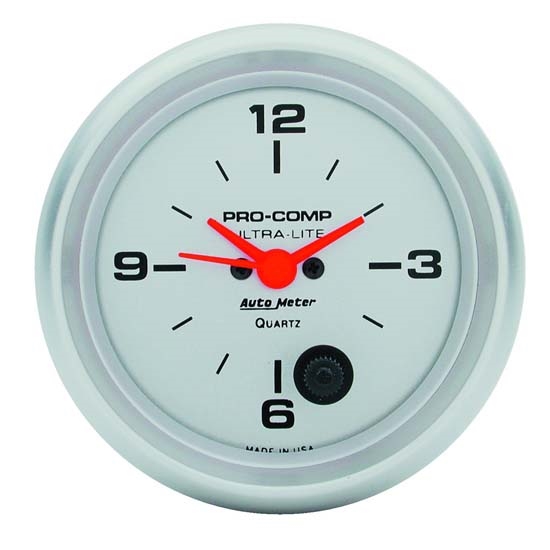 Auto Meter 4485 Ultra-Lite Quartz Clock Gauge, 2-5/8 Inch Auto Meter 4485 Ultra-Lite Quartz Clock Gauge, 2-5/8 Inch