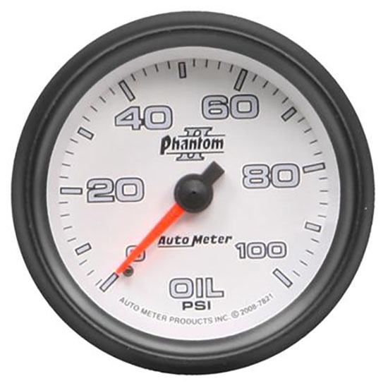 Auto Meter 7853 Phantom II Digital Stepper Motor Oil Pressure Gauge Auto Meter 7853 Phantom II Digital Stepper Motor Oil Pressure Gauge