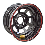 Bassett 58D52IRB Right Front Big Bell Out Wheel 15x8-5 on 5 Inch Black