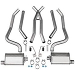 Dynatech® 793-91230 1968-74 Nova Stainless Dual Exhaust, 3 Inch