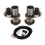 Dougs Headers DEC250A Stainless Steel Electric Exhaust Cutouts-2.5 In.