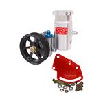 KRC 28020115 Alum SBC Pump Kit, Serpentine, Block Mount, Bolt-On Tank