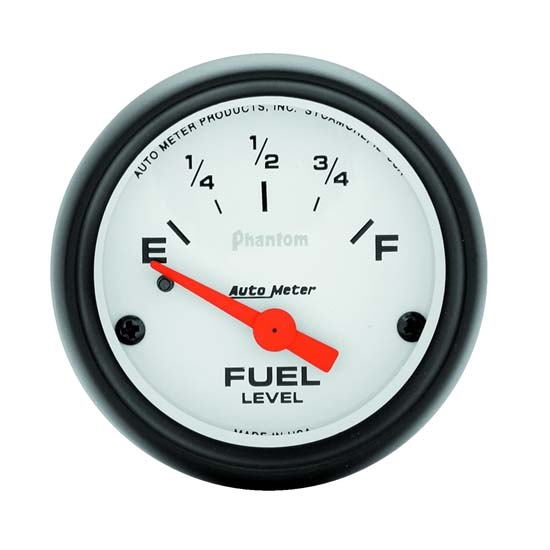 Auto Meter 5717 Phantom Air-Core Electric Fuel Level Gauge, 2-1/16 In. Auto Meter 5717 Phantom Air-Core Electric Fuel Level Gauge, 2-1/16 In.