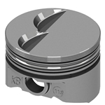 KB Ford 302 Hypereutectic Pistons, Flat Top, 5.09 Rod