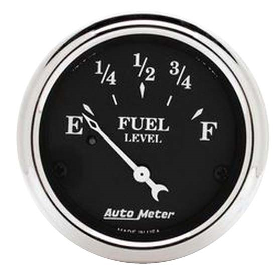 Auto Meter 1718 Old Tyme Black Air-Core Fuel Level Gauge, 2-1/16 Inch Auto Meter 1718 Old Tyme Black Air-Core Fuel Level Gauge, 2-1/16 Inch