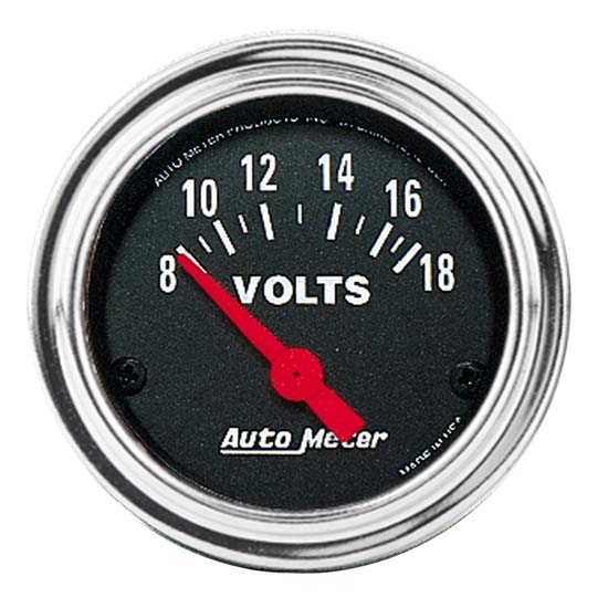 Auto Meter 2592 Traditional Chrome Air-Core Voltmeter Gauge Auto Meter 2592 Traditional Chrome Air-Core Voltmeter Gauge