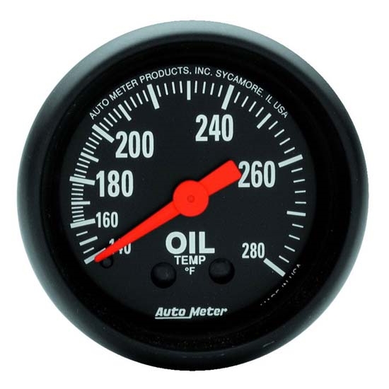 Auto Meter 2609 Z-Series Mechanical Oil Temperature Gauge, 2-1/16 Inch Auto Meter 2609 Z-Series Mechanical Oil Temperature Gauge, 2-1/16 Inch