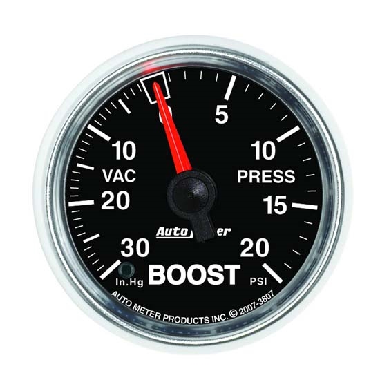 Auto Meter 3807 GS Mechanical Boost/Vacuum Gauge, 2-1/16 Inch Auto Meter 3807 GS Mechanical Boost/Vacuum Gauge, 2-1/16 Inch