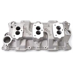Edelbrock 5418 Small Block Chevy 3x2 3-Bolt Carb Intake Manifold