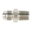 Nickel Straight Flare to Aluminum Pipe Adapter Fitting, -8 AN to 1/2 Inch NPT