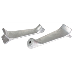 Aluminum Headlight Mounting Brackets, Plain