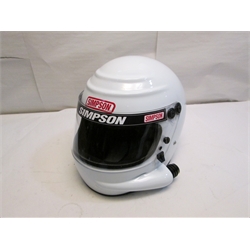 Garage Sale - Simpson Voyager Sidewinder SA2010 Helmet, White, Size 7-3/8