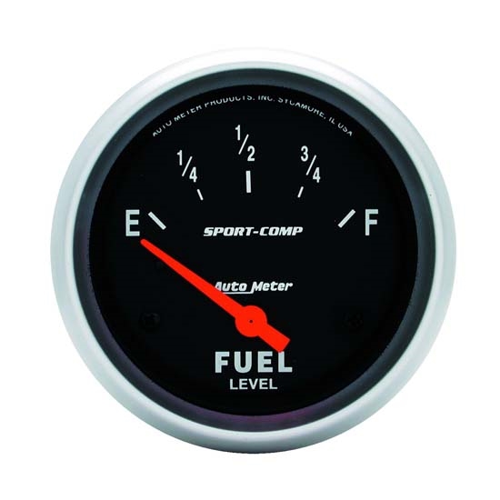 Auto Meter 3517 Sport-Comp Air-Core Electric Fuel Level Gauge, 2-5/8 Auto Meter 3517 Sport-Comp Air-Core Electric Fuel Level Gauge, 2-5/8