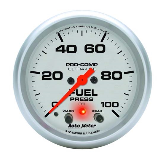Auto Meter 4472 Ultra-Lite Digital Stepper Motor Fuel Pressure Gauge Auto Meter 4472 Ultra-Lite Digital Stepper Motor Fuel Pressure Gauge