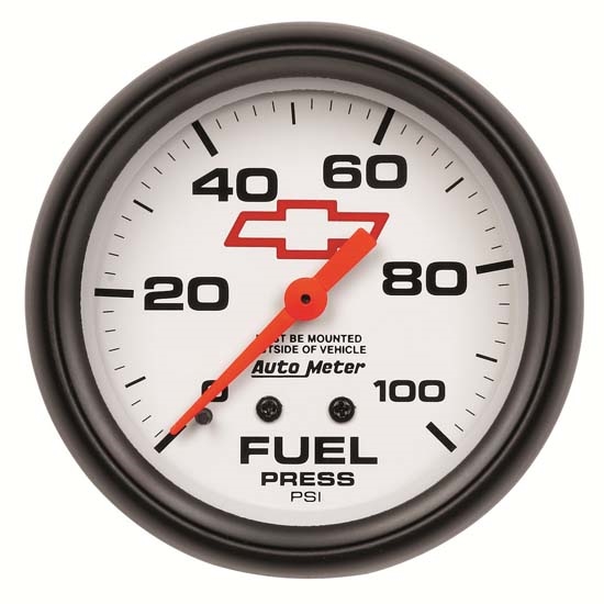 Auto Meter 5812-00406 GM White Mechanical Fuel Pressure Gauge Auto Meter 5812-00406 GM White Mechanical Fuel Pressure Gauge