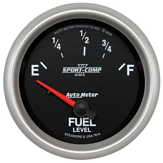 Auto Meter 7614 Sport-Comp II Air-Core Fuel Level Gauge, 2-5/8 Inch Auto Meter 7614 Sport-Comp II Air-Core Fuel Level Gauge, 2-5/8 Inch