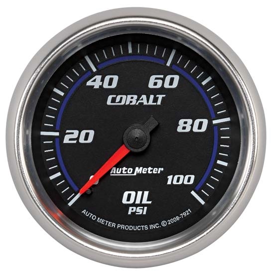 Auto Meter 7921 Cobalt Mechanical Oil Pressure Gauge, 2-5/8 Inch Auto Meter 7921 Cobalt Mechanical Oil Pressure Gauge, 2-5/8 Inch