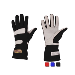 Speedway Single Layer Nomex Racing Gloves, SFI-1, Leather Palm