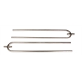 Curtis-Style Radius Rods, 36 Inch, Unpolished Stainless Steel