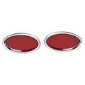 Lokar Chromed Billet Oval LED Taillights
