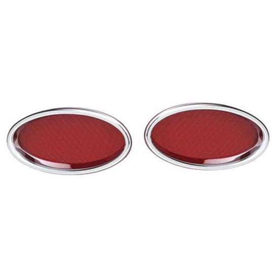 Lokar TL-1910 Chromed Billet Oval LED Taillights, 2-3/4 x 5-1/2 Inch