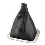Lokar 70-FMB Rectangular Floor Mount Shifter Boot, Stainless Ring