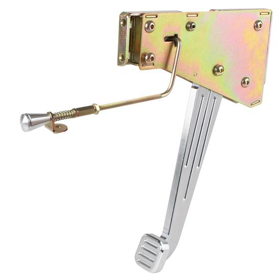 Lokar EFB9000 Under Dash Emergency Brake Foot Pedal, Brushed Aluminum