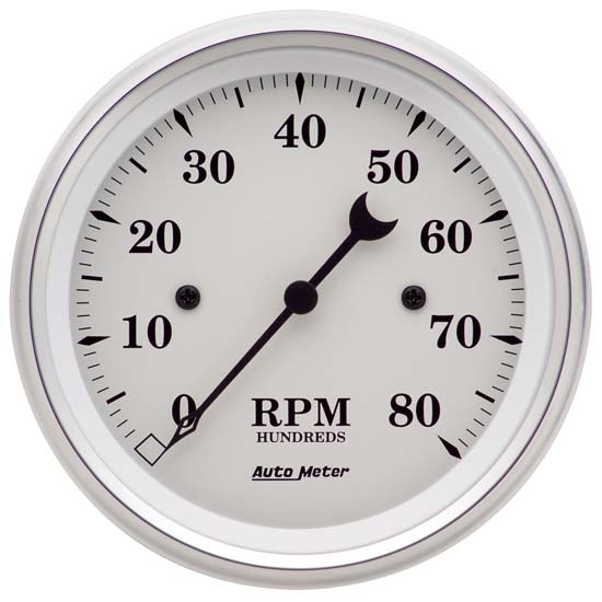Auto Meter 1690 Old-Tyme White Air-Core In-Dash Tachometer, 3-3/8 Inch Auto Meter 1690 Old-Tyme White Air-Core In-Dash Tachometer, 3-3/8 Inch