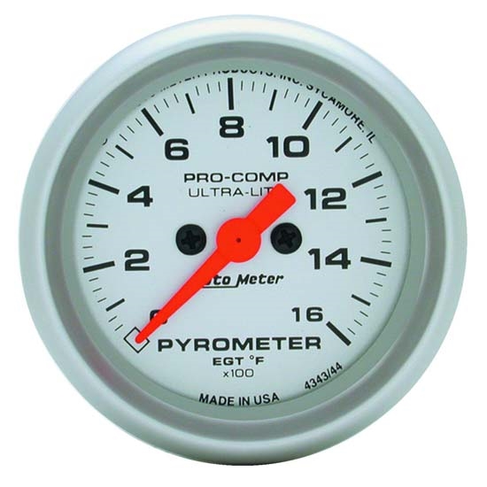 Auto Meter 4444 Ultra-Lite Digital Stepper Motor Pyrometer Gauge Auto Meter 4444 Ultra-Lite Digital Stepper Motor Pyrometer Gauge
