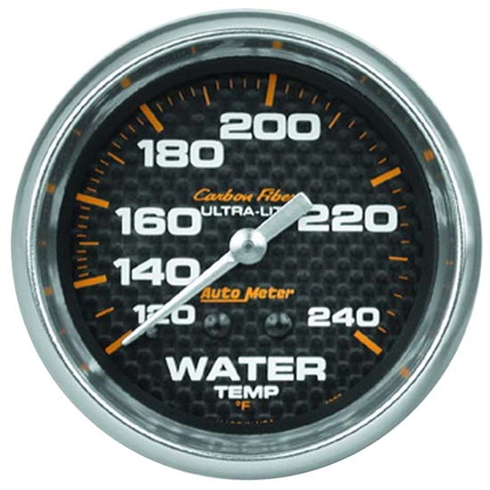 Auto Meter 4832 Carbon Fiber Mechanical Water Temperature Gauge Auto Meter 4832 Carbon Fiber Mechanical Water Temperature Gauge