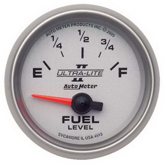 Auto Meter 4913 Ultra-Lite II Air-Core Fuel Level Gauge, 2-1/16 Inch Auto Meter 4913 Ultra-Lite II Air-Core Fuel Level Gauge, 2-1/16 Inch