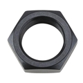 Aluminum Bulkhead Jam Nut, Black, -10 AN