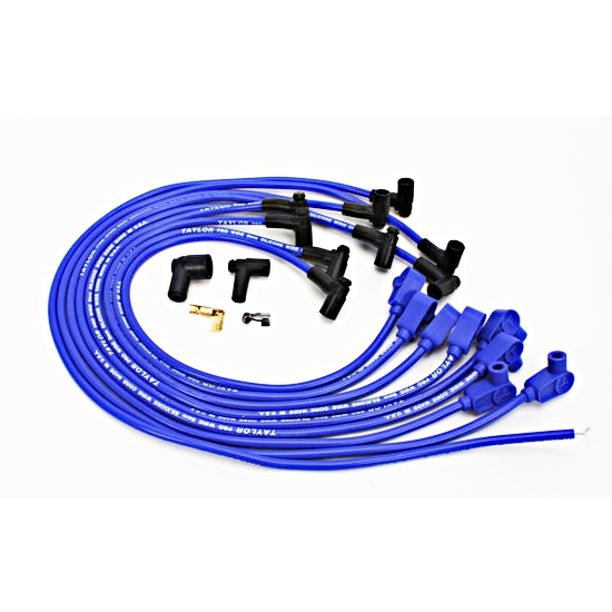 Taylor Cable 76638 8mm Solid Core Spark Plug Wires, Over Valve, HEI 90