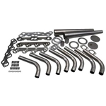 Small Block Ford Lake Style Header Kit, 1-5/8 Tube, 4 Inch Cone