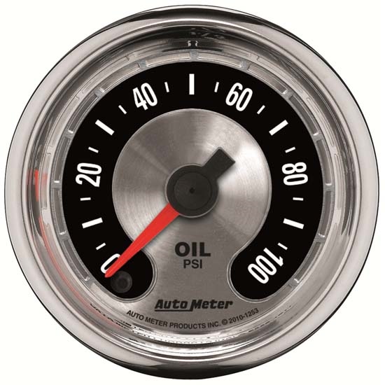Auto Meter 1219 American Muscle Mechanical Oil Pressure Gauge Auto Meter 1219 American Muscle Mechanical Oil Pressure Gauge