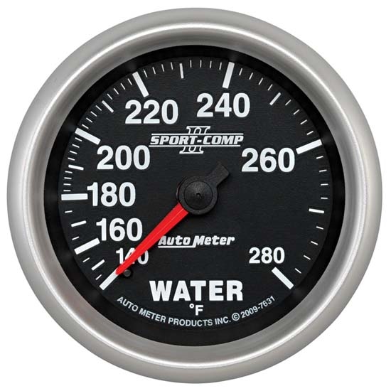 Auto Meter 7631 Sport-Comp II Mechanical Water Temperature Gauge Auto Meter 7631 Sport-Comp II Mechanical Water Temperature Gauge