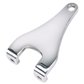 Chevy Flat Upper Steering Arm, Chrome