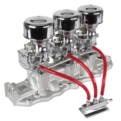 Three 9 Super 7 Carbs on an Edelbrock Intake, 1938-48