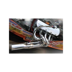 Garage Sale - Dynatech® Chrome Big Block Chevy Headers, 2-1/4-2-3/8 Stepped
