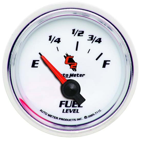 Auto Meter 7115 C2 Air-Core Fuel Level Gauge, 2-1/16 Inch Auto Meter 7115 C2 Air-Core Fuel Level Gauge, 2-1/16 Inch