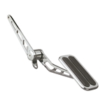 Lokar SG-6016 XL Series Steel Throttle Pedal w/Rubber Inserts, Chrome