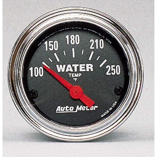 Auto Meter 2532 Traditional Chrome Air-Core Water Temperature Gauge Auto Meter 2532 Traditional Chrome Air-Core Water Temperature Gauge