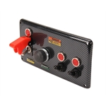 Longacre 44893 Carbon Fiber Start Panel w/ Cover and Switches