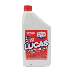 Lucas SAE Synthetic 0W-40 High Performance Motor Oil, 1 Quart