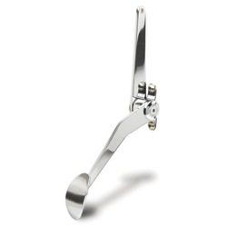 Lokar SPO-6070 Steel Spoon Throttle Pedal Assembly, Chrome Finish