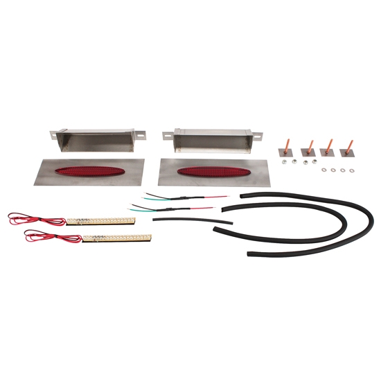 Hagan Street Rods fm6OVR-LEDH Flush Mount Tail Lights Red Oval 6 x 1 Hagan Street Rods fm6OVR-LEDH Flush Mount Tail Lights Red Oval 6 x 1