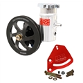 KRC 58010115 Cast Iron SBC Pump Kit, V-Belt, Block Mount, Bolt-On Tank