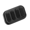 Lokar XBAG-6005 Standard Black Billet Alum Brake Pedal Pad w/Rubber