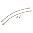 Stainless Braided 19 Inch Front Brake Hoses, 10mm-1.5 Stainless Braided 19 Inch Front Brake Hoses, 10mm-1.5